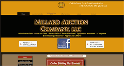 Desktop Screenshot of millardauctions.com