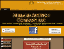 Tablet Screenshot of millardauctions.com